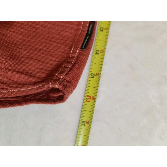 Royal Robbins Shirt Mens Large Red 100% Cotton Long Sleeve Gorpcore Camping - Picture 8 of 12